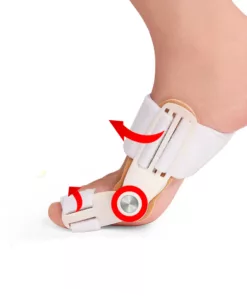 Orthèse corrective hallux valgus sport de couleur blanche